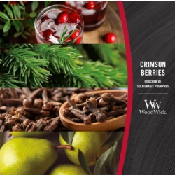 WoodWick Crimson Berries świeca zapachowa z drewnianym knotem 453,6 g